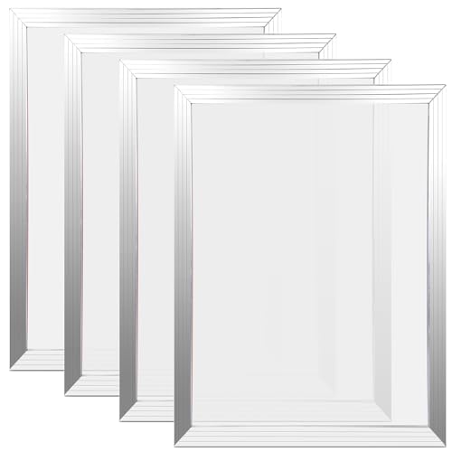 Caydo 4 Piece Silk Screen Printing Frames, 10 x 14 Inch Aluminum Screen Printing Screens with 110 White Mesh for Printing Lovers - size: 10 x 14 Inch, style: 110 Mesh