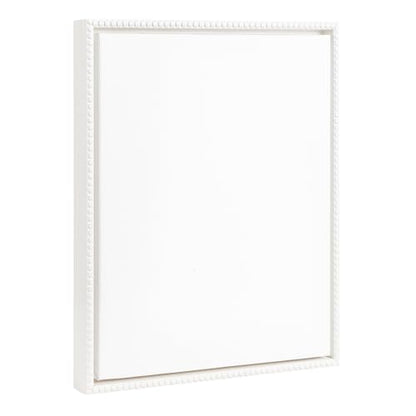Kate and Laurel Sylvie Blank Framed Canvas Wall Art, 16x20 White Beaded, Modern Empty Canvas for Paint-Your-Own Art, Ready to Paint Premium Canvas Already Framed - color: Sylvie Beaded White
