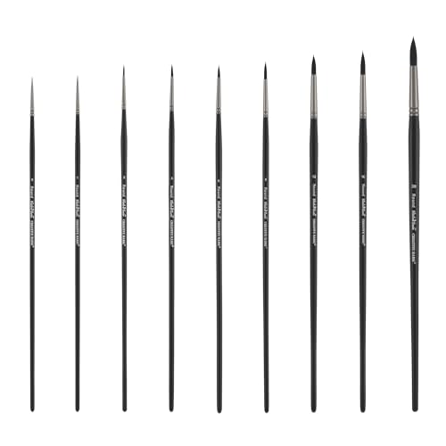 Black Swan Synthetic Red Sable Flat Paint Brushes - Flat Size # 12 - Professional Quality Long Handle Paint Brushes for Oil, Heavy Body Media and Acrylic - Artists of All Levels - size: Size 12