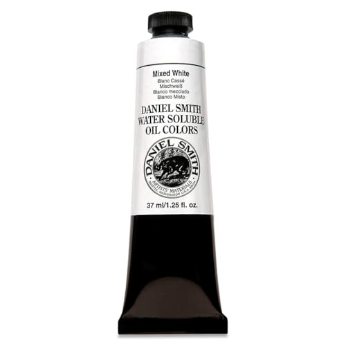Daniel Smith Water Soluble Oil Color Paint, 37ml Tube, Mixed White, 284390012 - color: Mixed White