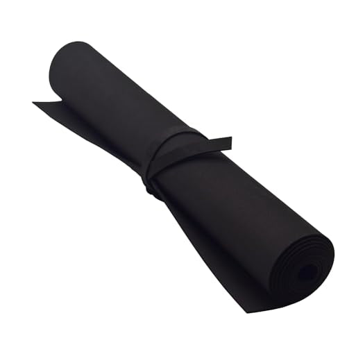 EVA Foam Roll | High Density 85kg/m3 | 2mm Thick | 48"x14" | Ideal for Cosplay, Crafts, DIY Projects (Black 2pcs) - color: Black 2pcs