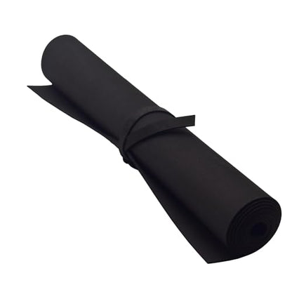 EVA Foam Roll | High Density 85kg/m3 | 2mm Thick | 48"x14" | Ideal for Cosplay, Crafts, DIY Projects (Black 2pcs) - color: Black 2pcs
