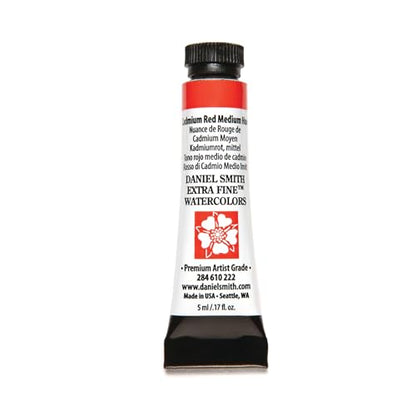 Daniel Smith Extra Fine Watercolor Paint, 5ml Tube, Cadmium Red Medium Hue, 284610222, 1.17 Fl Oz (Pack of 1) - color: Cadmium Red Medium Hue
