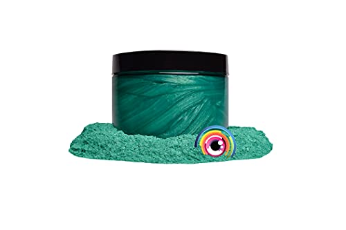Eye Candy Pigments Premium Green Mica Powder - Wasabi Green (50gr) - for Epoxy, Resin, Soap, Paint, Woodworking, Acrylic Pouring, Bath Bombs, Fishing Lures - DIY Arts and Crafts Additive - color: Wasabi Green