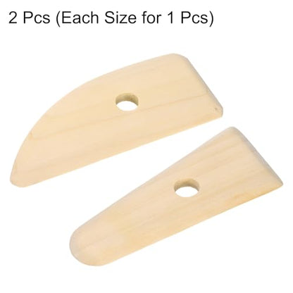 HARFINGTON 2pcs Pottery Ribs 11.7cm 12cm Clay Ceramic Sculpting Tools Set
