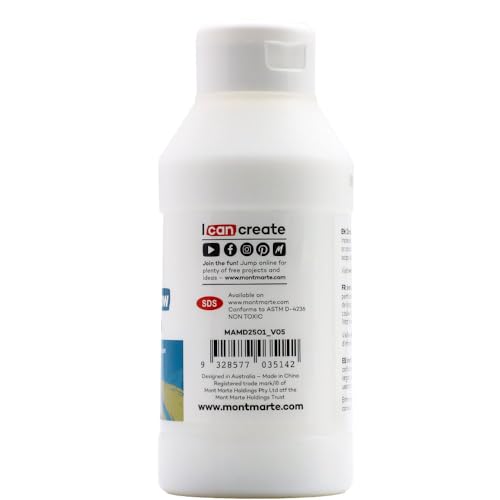 MONT MARTE Premium Acrylic Flow Medium 250ml - size: 8.45 Fl Oz (250ml) (Pack of 1)
