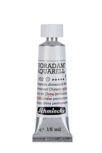 Schmincke HORADAM AQUARELL Permanent Chinese White 15 ml, 14102006 - color: 102 permanent Chinese white, size: 0.5 Fl Oz (Pack of 1)