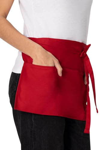 Chef Works Unisex Waitress Apron - color: Red