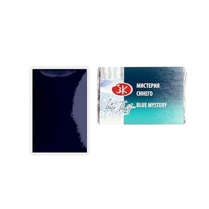 White Nights Limited Edition Granulation Metamorphoses Watercolor Collection of Professional Artist Grade Paints Vibrant Lightfast Colors by Nevskaya Palitra (Blue Mystery) - color: Blue Mystery