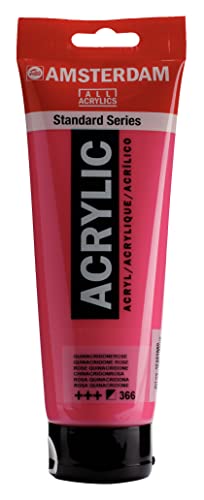 Amsterdam Standard Series Acrylic Tube 250ml Quinacridone Rose 366 (17123660) - color: Quinacridone Rose, size: 1 Count (Pack of 1)