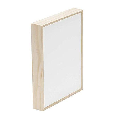 Da Vinci Pro Liquid Art Multi-Media Panel 12x16, 1-1/2" Deep Gesso Board with Natural Wood Frame, Raised Lip Wood Canvas Panel Ideal for Artists Using High Flow Acrylics and Alcohol-Based Dyes - size: 12x16"