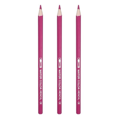PATIKIL Watercolor Pencils, Peach Blossom Red Color Pencil Set Sketch Coloring Drawing Colored Pencils Bulk Artist Drawing Supplies for Adult Coloring Book Blending, 3 Pcs - color: Peach Blossom Red