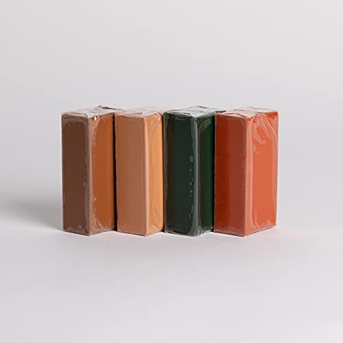 Claytoon Modeling Clay – Earth Tones 1 lb Set – for Adult Use Only – Perfect for Claymation, Stop Motion, Models, and More! - color: Earth