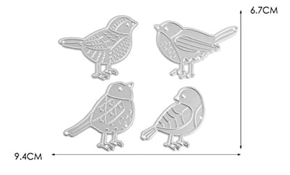 Birds Cutting Dies for Card Making Handmade DIY Paper Cards Album Decoration Craft Embossing (4 Birds) - style: Birds