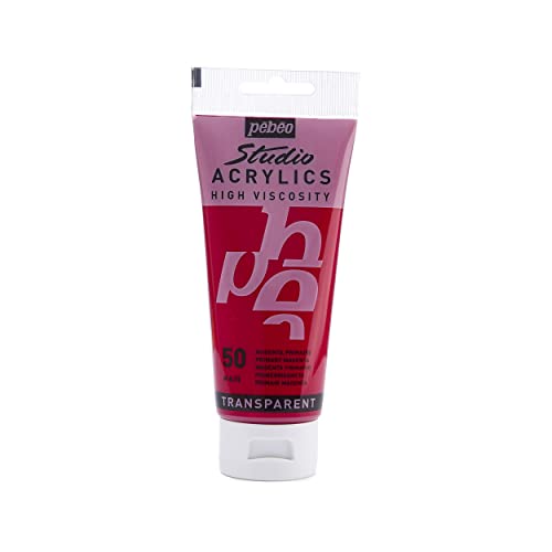PEBEO - Acrylic Fine Studio Acrylics - Primary Magenta - Primary Magenta 100ml/3.38oz - color: Primary Magenta, size: 3.38 Ounce (Pack of 1), style: Acrylics Color
