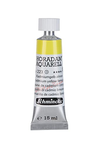 Schmincke HORADAM AQUARELL cadmium yellow lemon 15 ml, 14223006 - color: 223 cadmium yellow lemon, size: 0.5 Fl Oz (Pack of 1)