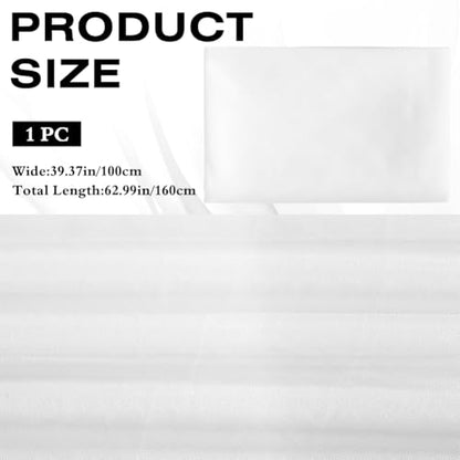 39.4x63 Inch White Tulle Mesh Net Fabric by The Yard for Sewing | Breathable Netting Sheer Tulle Polyester Fabrics Soft Voile Solid Mosquito Cloth for Making Crafts Wedding Dresses Clothes - color: White