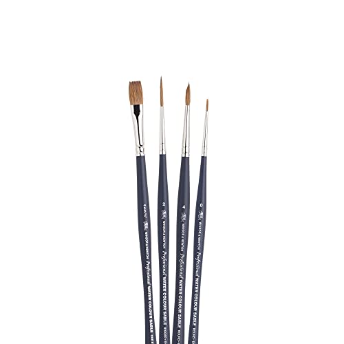 Winsor & Newton Professional Watercolour Sable Brush, Pointed Round #3 - size: #3, style: Pointed Round