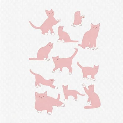 TIAMECH A4 Reusable Cat Silhouette Stencil for Painting | Cute Animal Layering Template, DIY Wall Art, Wood Furniture, Scrapbook & Crafts (8.3x11.7inch) - style: Cat Silhouette
