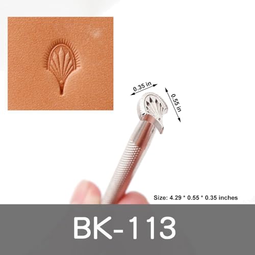 Leather Stamps,2Pcs Stamping Tools for Craft Working E803 BK113