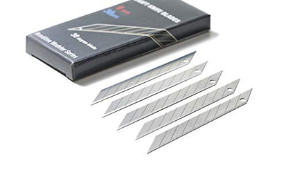 Beaditive Detail Craft Knife Blades (30 pcs) - 30 Degree Snap-Off Utility Knife Blade - Art, Craft, Model Making (Steel) - color: Steel