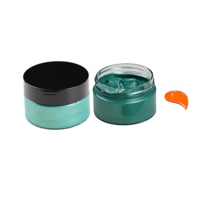 DGAGA Metallic Acrylic Paint,Metallic Green Paint,1.69 OZ/Jar,Chalk Paste Paints,Metalli Paste for Crafts Color-shifting Glass Paints,Blendable,Painting on Rocks,Wood,Canvas,Fabric,Ceramic - color: Metallic Green Paint