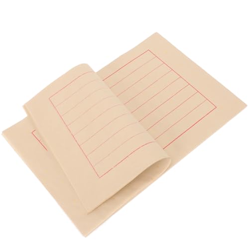 EXCEART Chinese Calligraphy Pad Beige Rice Paper 50 Sheets Smooth Delicate Writing for Calligraphy Practice - color: As Shown,as Shown 1