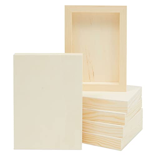 Bright Creations Canvas for Painting - 5 x 7 in, 6 Pack - Unfinished Wooden Canvas Boards for Art & Craft - size: 5x7 inch