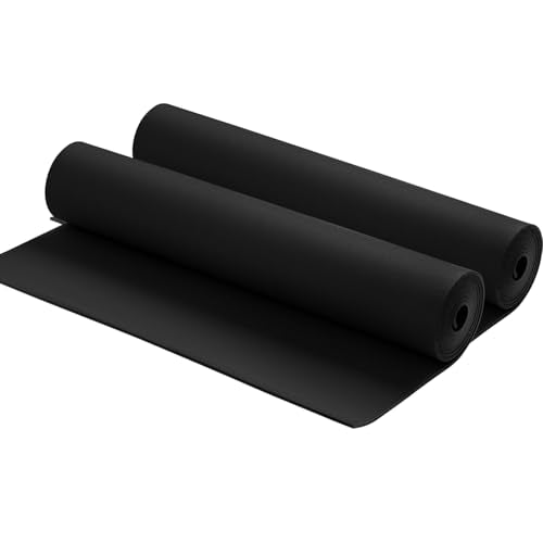 AMZQNART 3mm EVA Foam Sheets Roll 16x59in Black 2pcs for Cosplay 90kg/m3 - color: 2PCS:16×59in Black, size: 3mm-Thick