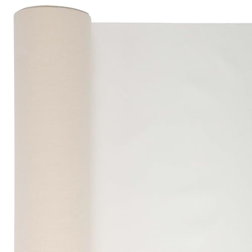 Paramount Universal Primed Cotton Canvas Roll – 11oz, 60" x 30 Yards – Professional-Grade, Medium Tooth, Acid-Free Canvas for Oil & Acrylic Painting