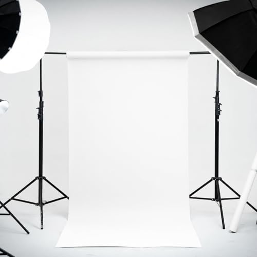 Kate Seamless Paper Backdrop for Photography Photo Backdrop Paper (53''x16.4' Arctic White) - color: Arctic White, size: 53''x16.4'