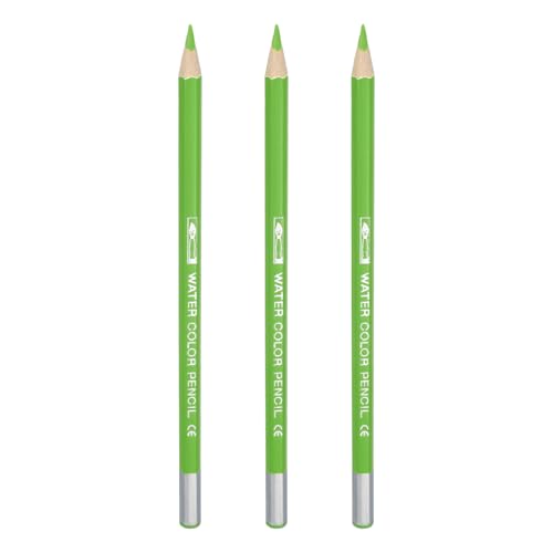 PATIKIL Watercolor Pencils, Fruit Green Color Pencil Set Sketch Coloring Drawing Colored Pencils Bulk Artist Drawing Supplies for Adult Coloring Book Blending, 3 Pcs - color: Fruit Green