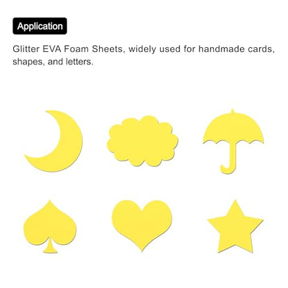 uxcell Yellow EVA Foam Sheets 7.9 x 5.7in 2mm Thickness for Crafts DIY, 6 Pcs - color: Yellow