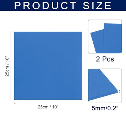 MECCANIXITY Foam Sheets Crafts 10x10 Inch 5mm EVA Craft Foam Paper Foam Sheets for Crafts Projects DIY Cosplay Modeling, Dark Blue, 2 Sheets - color: Dark Blue, size: 5mm