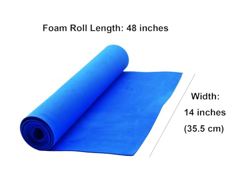 EVA Foam Roll | High Density 85kg/m3 | 2mm Thick | 48"x14" | Ideal for Cosplay, Crafts, DIY Projects (Blue 2pcs) - color: Blue 2pcs