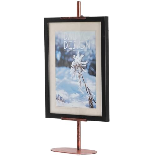 Adjustable Easel Stands for Display, Tabletop Easel Stand for Picture Frames up to 28", Antique Heavy Duty Sign Stand for Art Paintings Photos, Picture Easel with Base for Home Office Galleries - color: Antique Copper