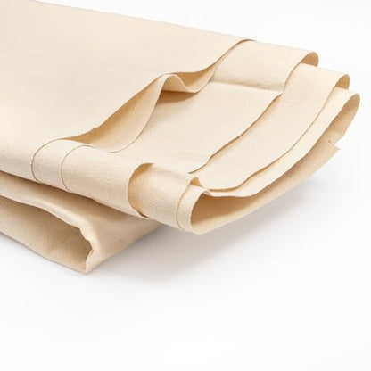 Cotton Canvas Fabric Roll Painting - 7 Oz, 60" Wide, 3 Yards Long, 100% Cotton Canvas Unprimed, Unstretched Duck Cloth for Artists & DIY Projects - Multipurpose Drop Cloth of Painting (3 Yards)