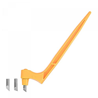 uxcell Craft Cutting Tools, 360 Degree Rotating Blades Stainless Steel Cutter with 15 30 45 Degree Blade for DIY Crafts Stencils Scrapbooks, Yellow - color: Yellow