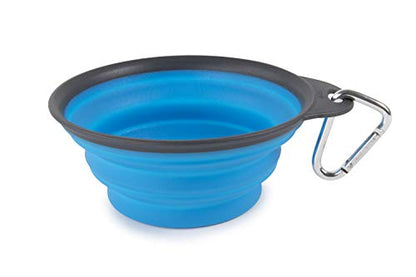 Dexas Pets Collapsible Travel Cup, Large/2 Cup Capacity, Pro Blue - color: Pro Blue, size: Large/2 Cup