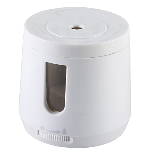 Bocyteopr Automatic Electric Pencil Sharpener, USB & Battery Operated, Adjustable Sharpening for Colored Pencils(6-8mm), for School/Classroom/Student(White) - color: White