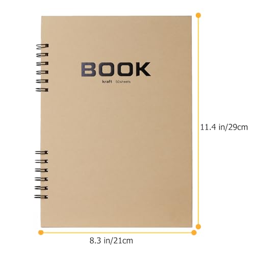 Toned Tan Sketch Book for Artists, 2 Pack 9"x12"Spiral Bound Mixed Media Paper Pad,Hardcover Acid-Free Kraft,A4 Brown Tone Sketch Pad for Drawing, Sketching Painting, Family Albums & More - color: toned tan paper 9x12, 2 pack ﻿