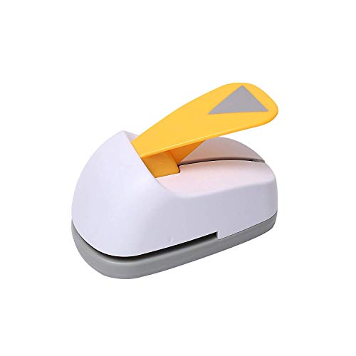 Craft Lever Punch Side Length 2.6inch Equilateral Triangle Punch Professional Tool for Paper Crafting DIY Projects，Gifts，Stationery，Education，Greeting Cards Arts Fun Projects - color: White Triangle