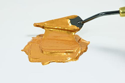 PEBEO Studio Acrylics High Viscosity, Fine Acrylic, 250 ml - Iridescent Rich Gold, 8.45 Fl Oz (Pack of 1), (169-350) - color: Iridescent Rich Gold, size: 8.45 Fl Oz (Pack of 1)