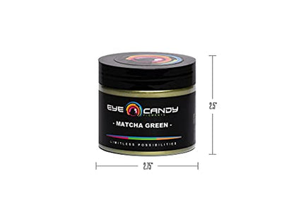 Eye Candy Pigments Premium Green Mica Powder - Matcha Green (50gr) - for Epoxy, Resin, Soap, Paint, Woodworking, Acrylic Pouring, Bath Bombs, Fishing Lures - DIY Arts and Crafts Additive - color: Matcha Green