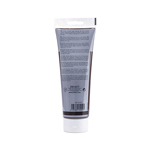 PEBEO Studio Acrylics High Viscosity, Fine Acrylic, 250 ml - Burnt Umber, 250 ml Tubes (169-029) - color: Burnt Umber