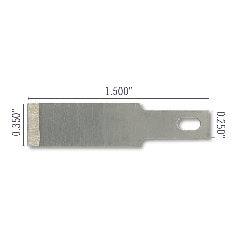 Excel Blades #17 50-Pack Chisel Craft Knife Blades, Carbon Steel, USA Made - size: Pack of 50