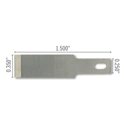 Excel Blades #17 50-Pack Chisel Craft Knife Blades, Carbon Steel, USA Made - size: Pack of 50