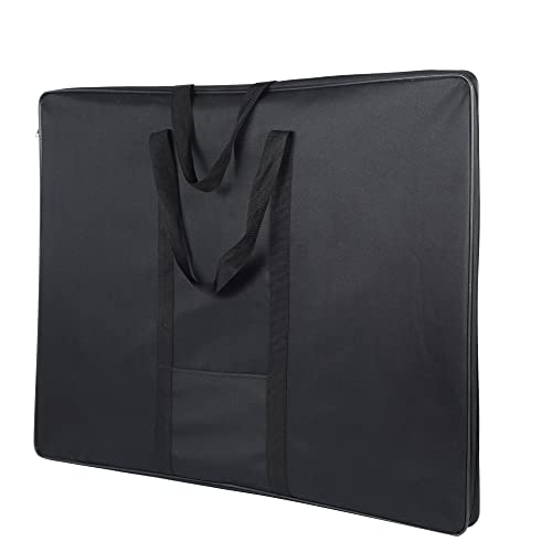 JJRING 37x28 Inch Wire Framed Art Portfolio Case Bag, Black