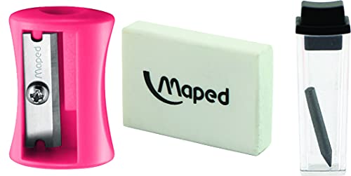 Maped Study Geometry 10 Piece Set - Advanced Student Kit - Precision Tools - Durable & Ergonomic Design - Enhances Creativity - Quality Materials | Advanced Student Kit - Precision Drafting Tools - Durable and Ergonomic Design - Enhances Creativity for Sc