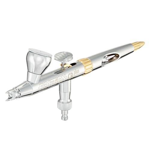 Harder & Steenbeck Evolution 2024 CRplus, German-Engineered Airbrush | Dual Action Painting Set with Gravity-Feed Airbrush, 0.28mm Self-Centering Nozzle, 5ml paint Cup -121231 - size: 0.28mm Nozzle, 2ml Cup